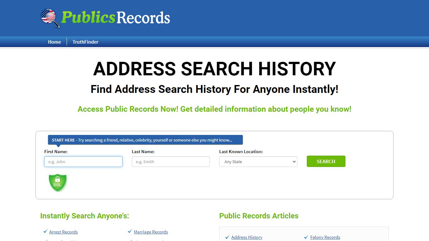 Find Address Search History For Anyone Instantly!